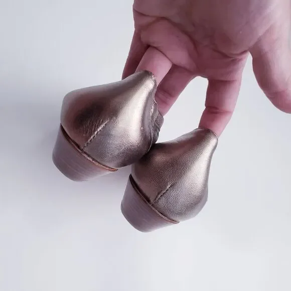 AGL Metallic Silver/Champagne gold Heels - Picture 4 of 6